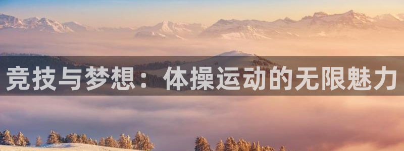 vsport体育官方集团官网:竞技与梦想:体操运动的无限魅力